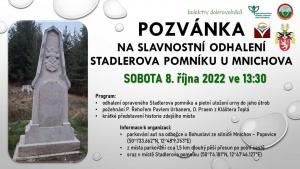 Slavnostní odhalení unikátního Stadlerova pomníku u Mnichova  2
