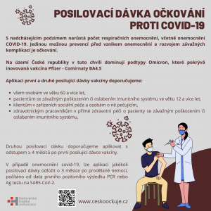 Posilovací dávka očkování proti Covid-19